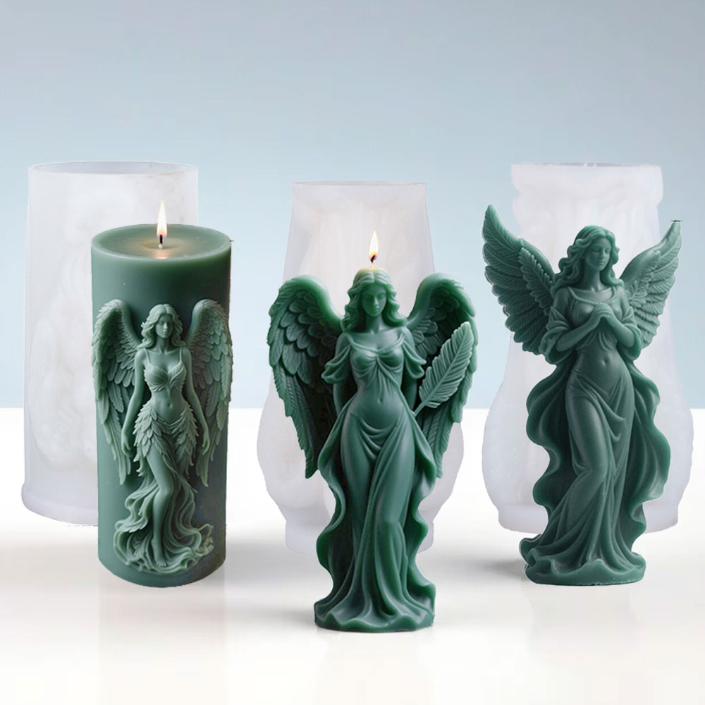 Candle Making Video - Flügel Göttin Duft Silikon Kerze Form