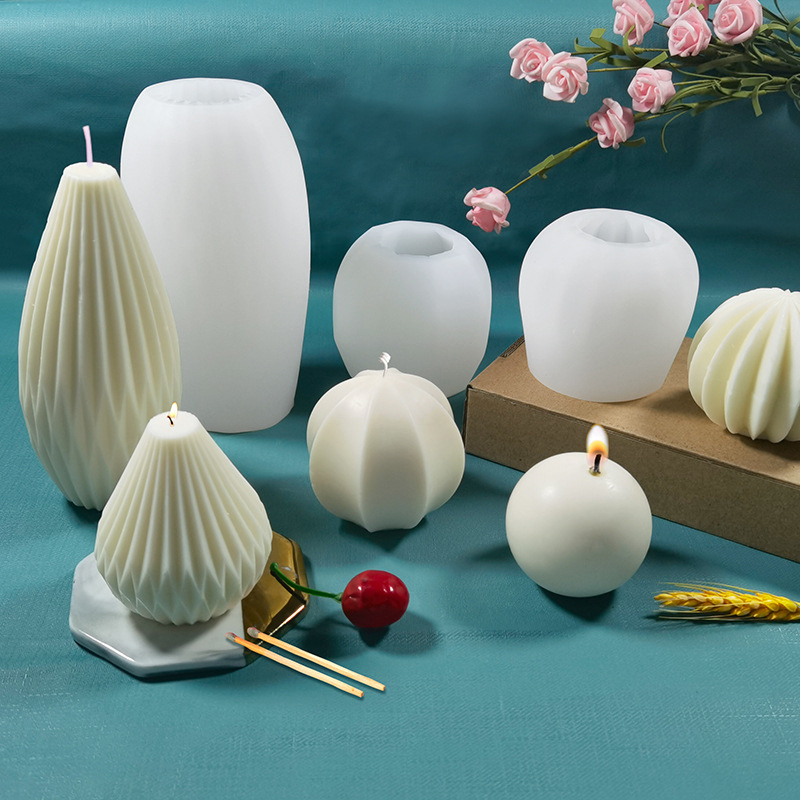 Candle Making Video - Sechseckige Silikon-Bienen-Seifenform für handgefertigte DIY-Tonwachsblätter, leicht