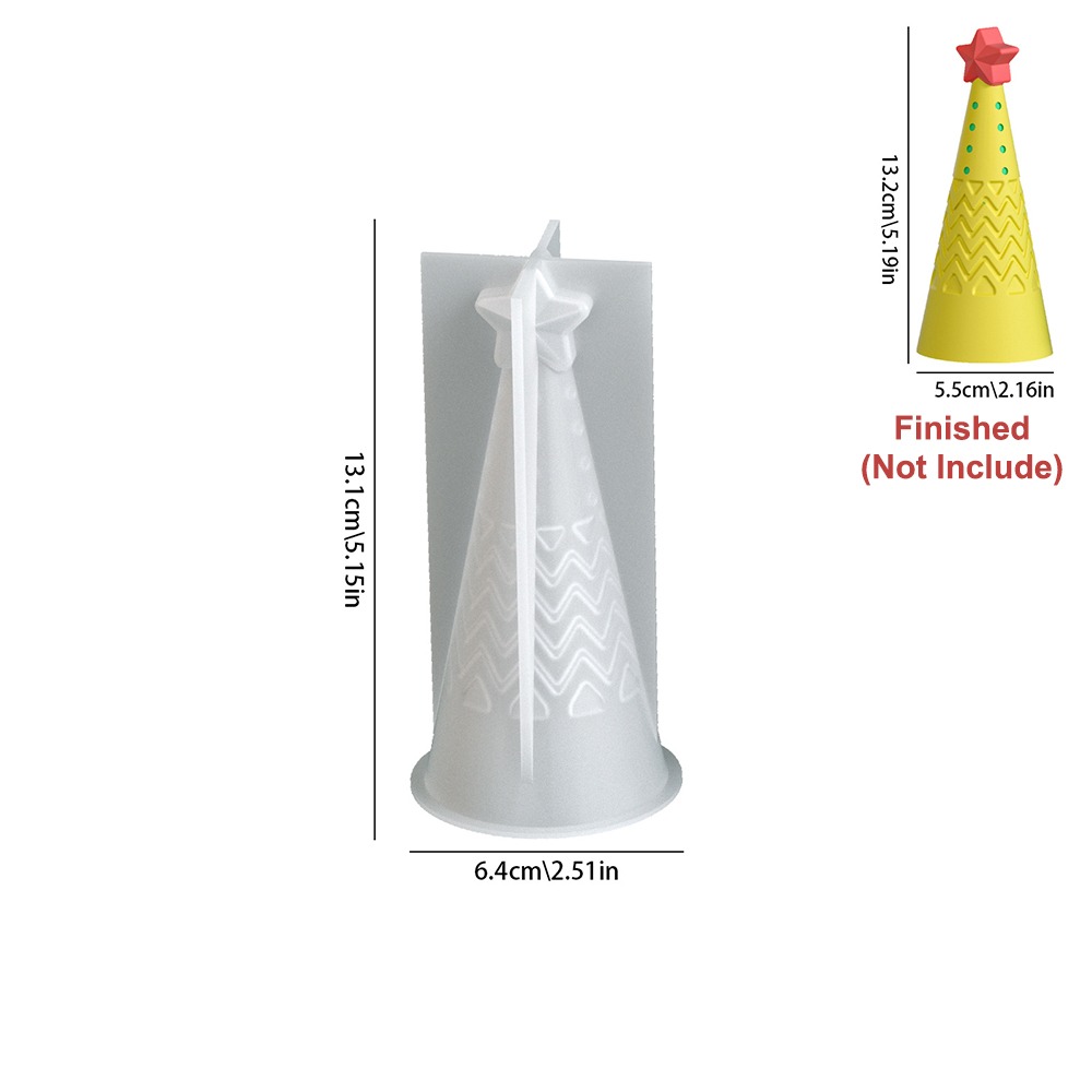 Candle Making Kit Xmas - Silikon Weihnachtskegel Kerzenform Kristall DIY Handwerk