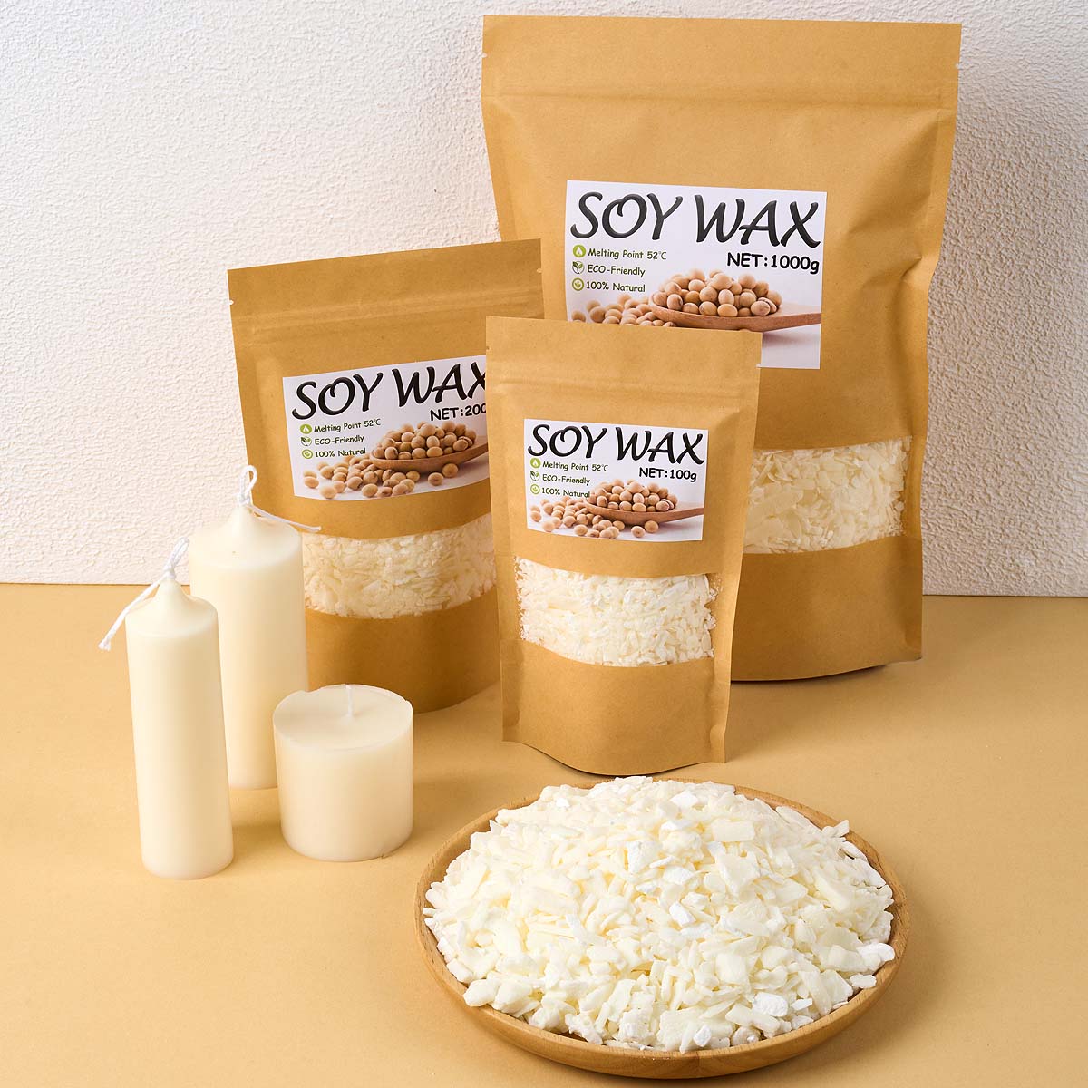 Candle Making Video - 1 Pfund reinweißes Sojawachs für handgemachte