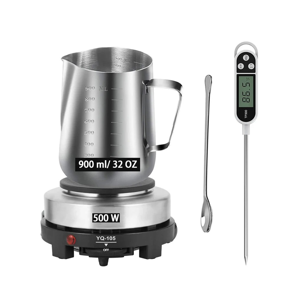 Candle Making Pot - Gemos Kerzenherstellungs-Set, Kerzenherstellungs-Kit mit Gießtopf, DIY