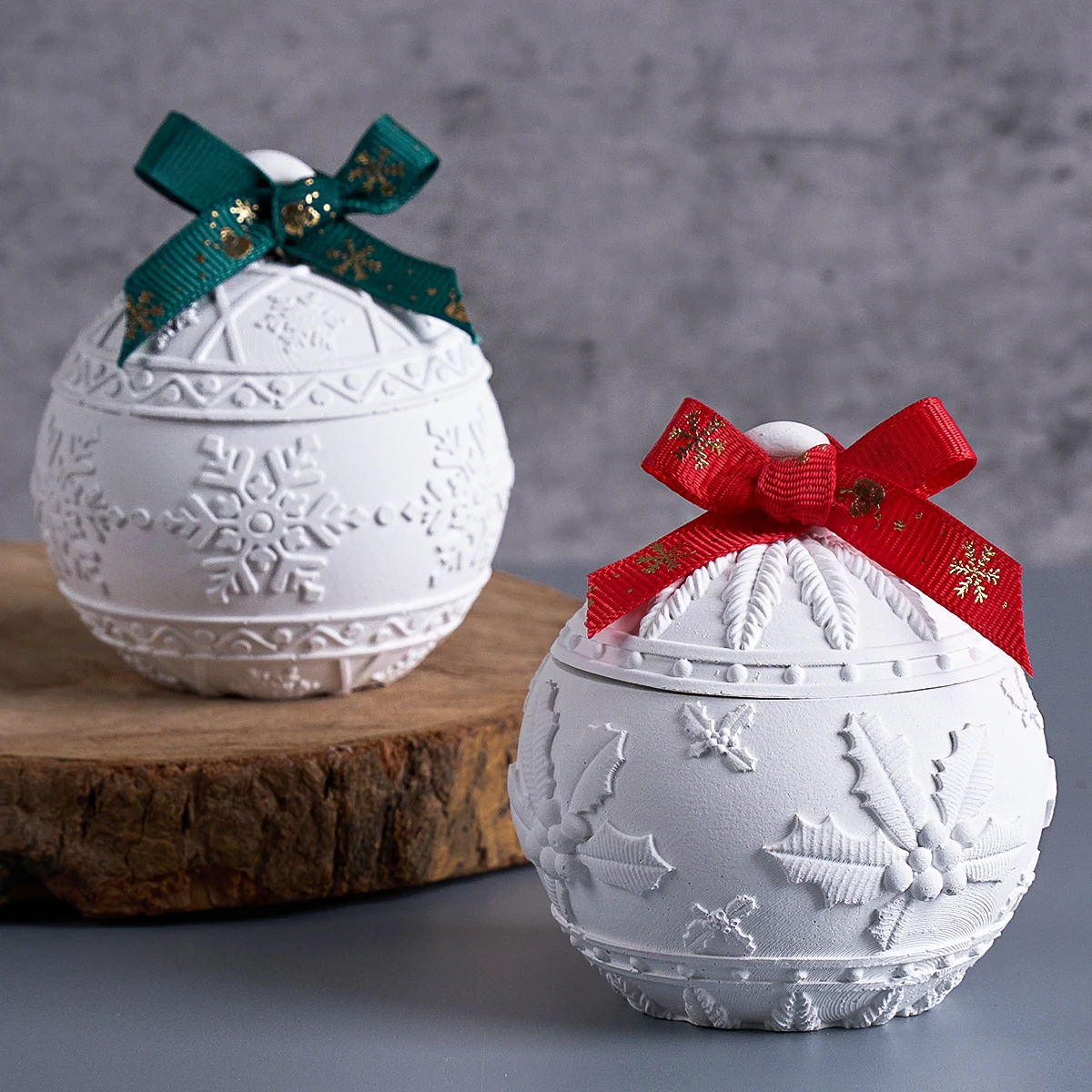 Candle Making Kit Xmas - Weihnachten Runde Kugel Kerze Glas Silikon