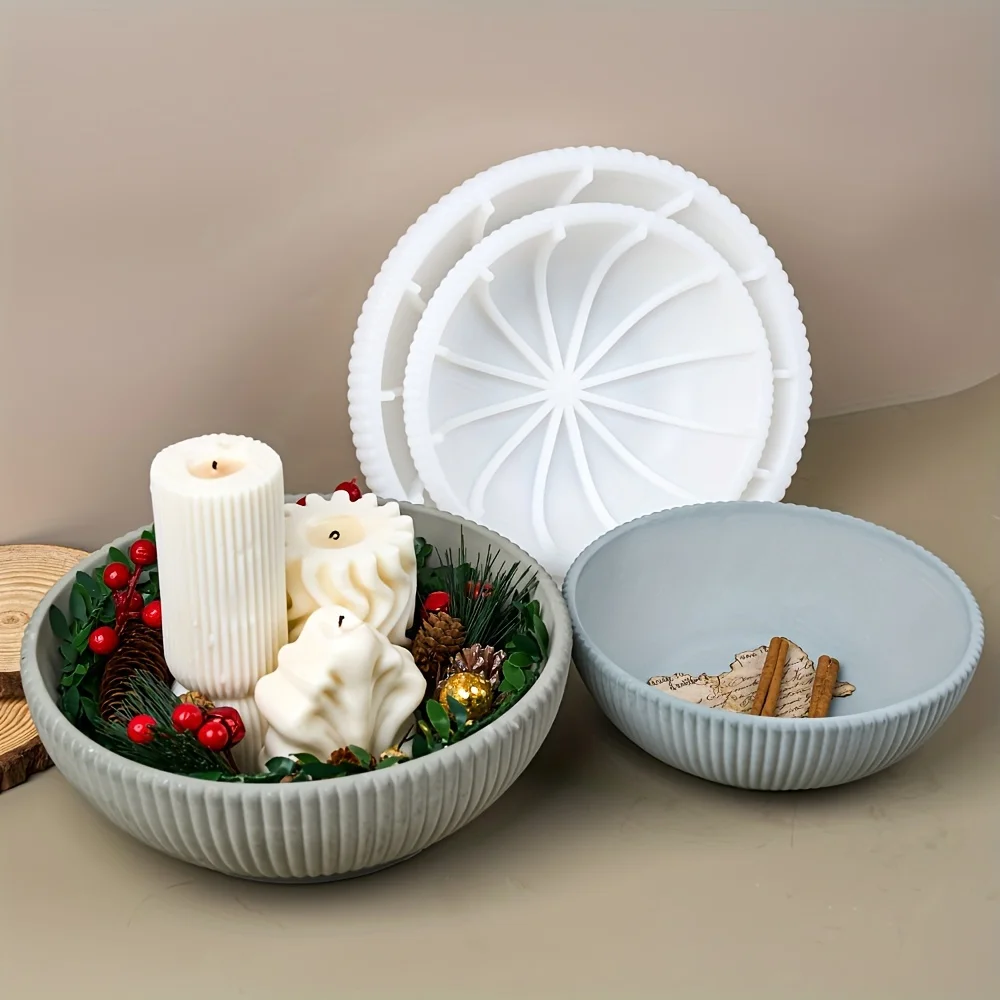 Candle Making Pot - 1-Ring-Silikonform für Epoxidharz, Kerzenherstellung, Sukkulenten-Pflanzgefäße aus