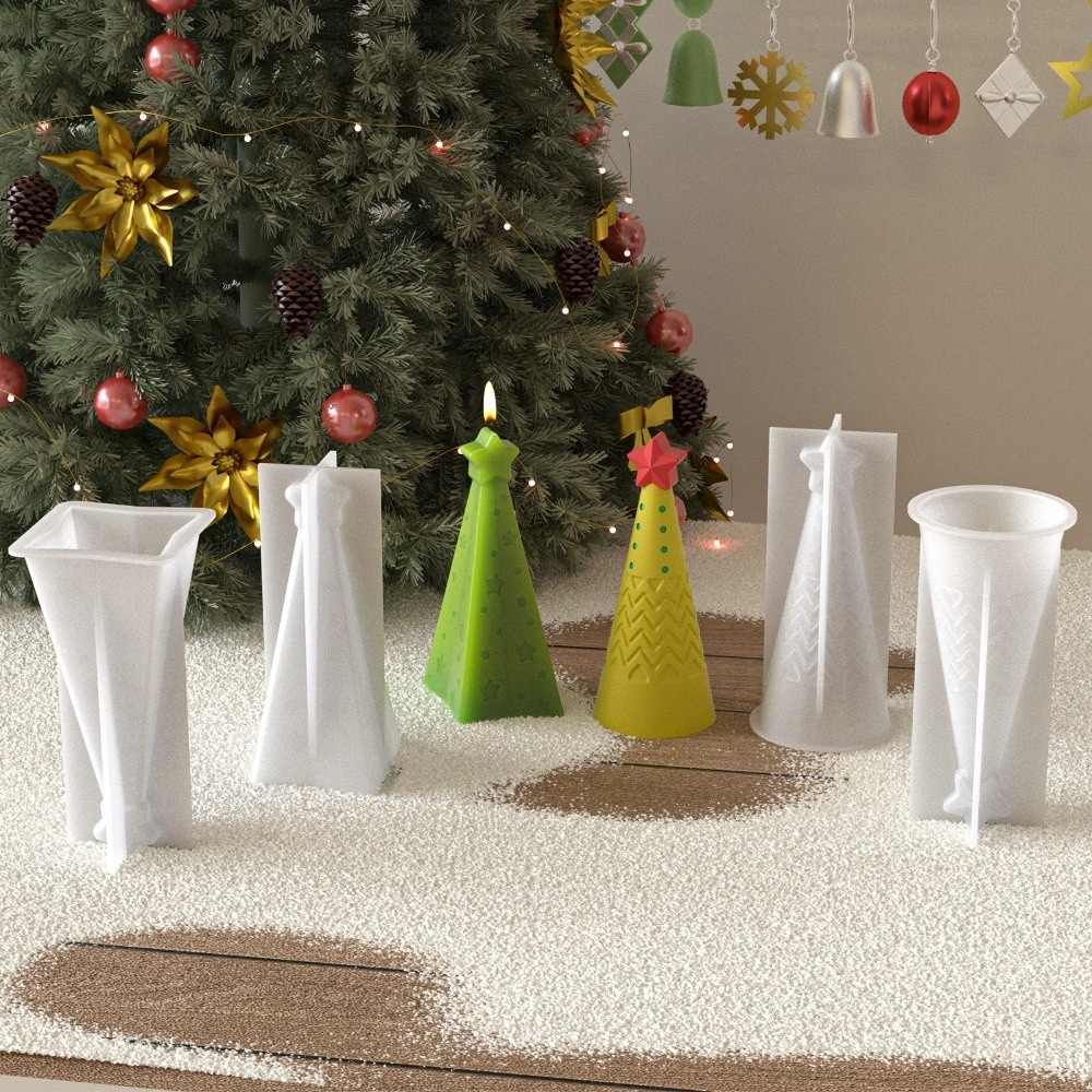 Candle Making Kit Xmas - Neue Silikon Weihnachten Kegel Kerze Form