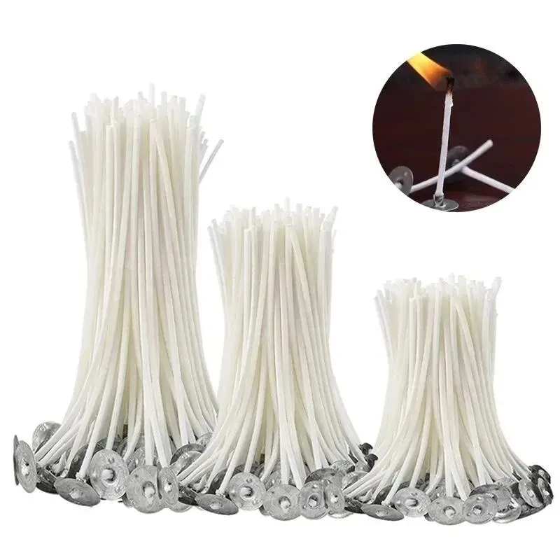 Candle Making Wicks - 100 Stück Kerzendochte, 9/15/20 cm, rauchfreier