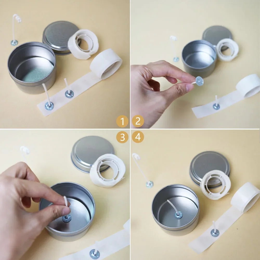 100 Punkte/Rolle Kerzendochtau – Candle Making Wicks Bewertung und Preis