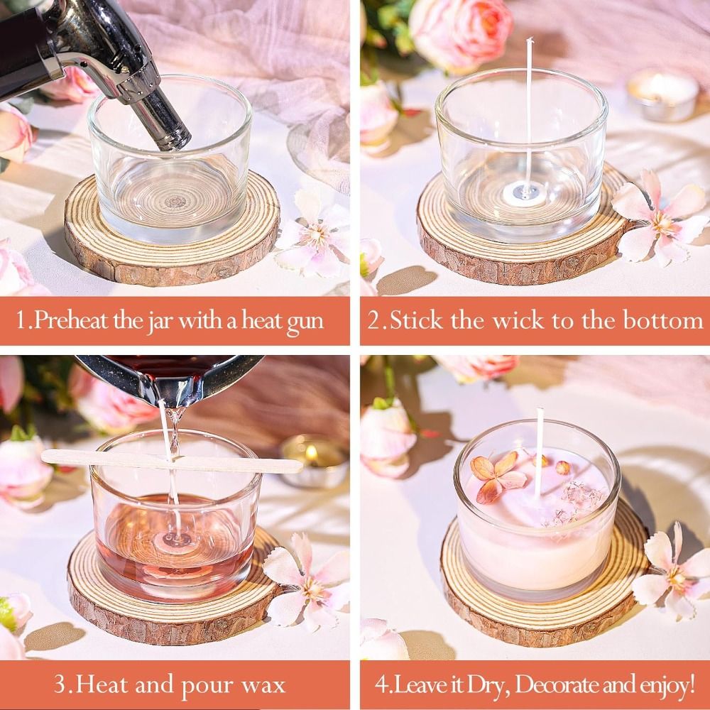 Klarglas Kerzen gläser transpa – Candle Making Glass Jars Bewertung und Preis