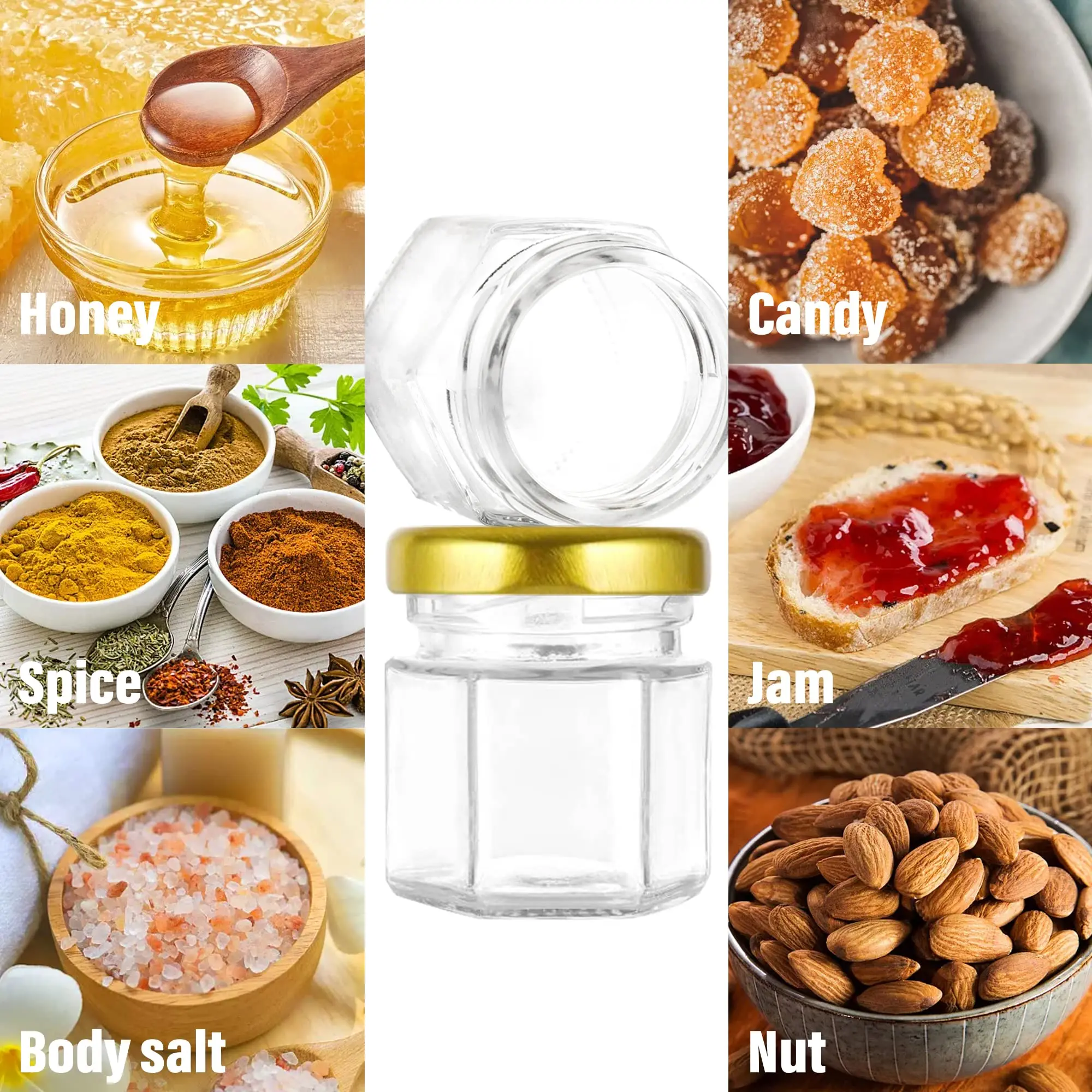 1,5 Unzen Sechseckige Mini-Gla – Candle Making Glass Jars Bewertung und Preis