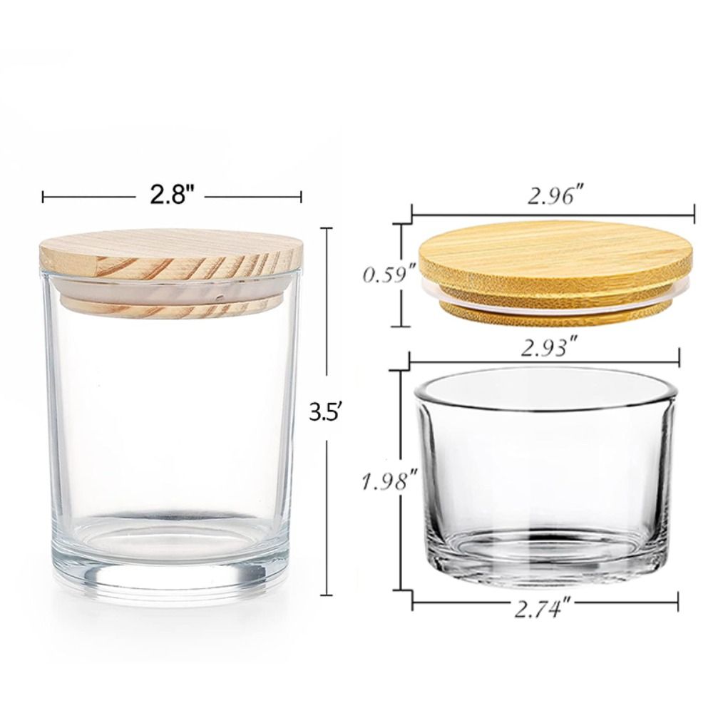 Klarglas-Kerzengläser, kleine, – Candle Making Glass Jars Bewertung und Preis