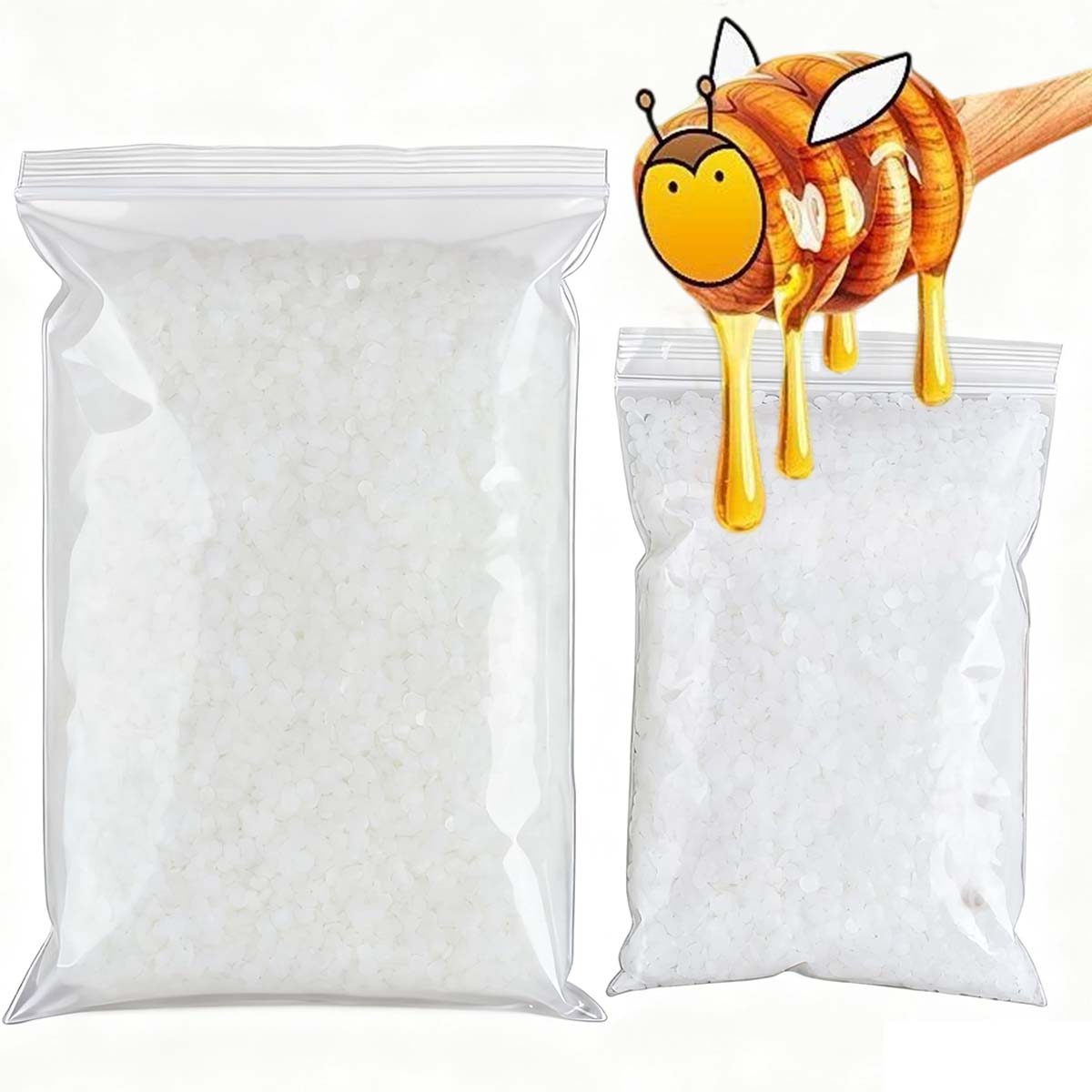 200g-1000g Weißes Bienenwachs  – Candle Making Video Bewertung und Preis