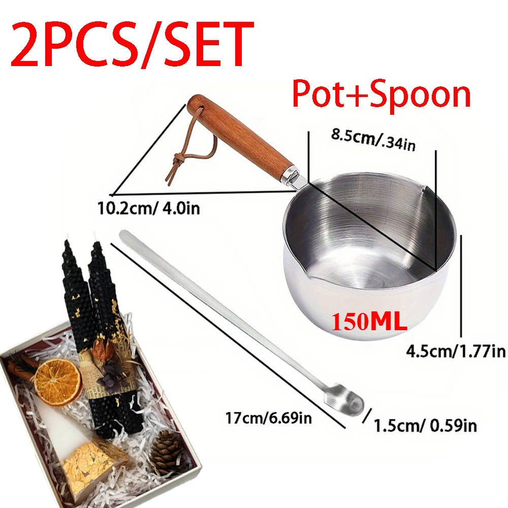 2-teiliges Set: Wachsschmelzto – Candle Making Pot Bewertung und Preis